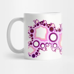 Pink Cluster Fractal Mug